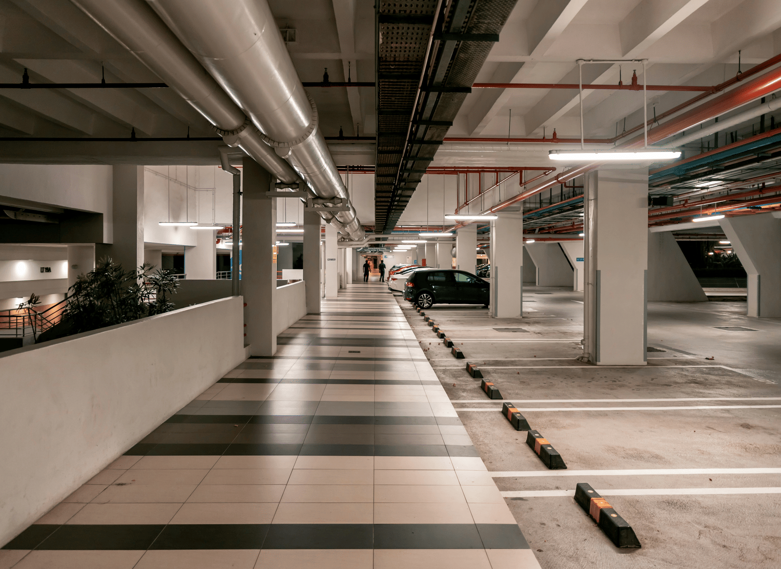 Free parking area at the DLS Hotels on the Ganges, Rishikesh, offering convenient on-site parking for guests.