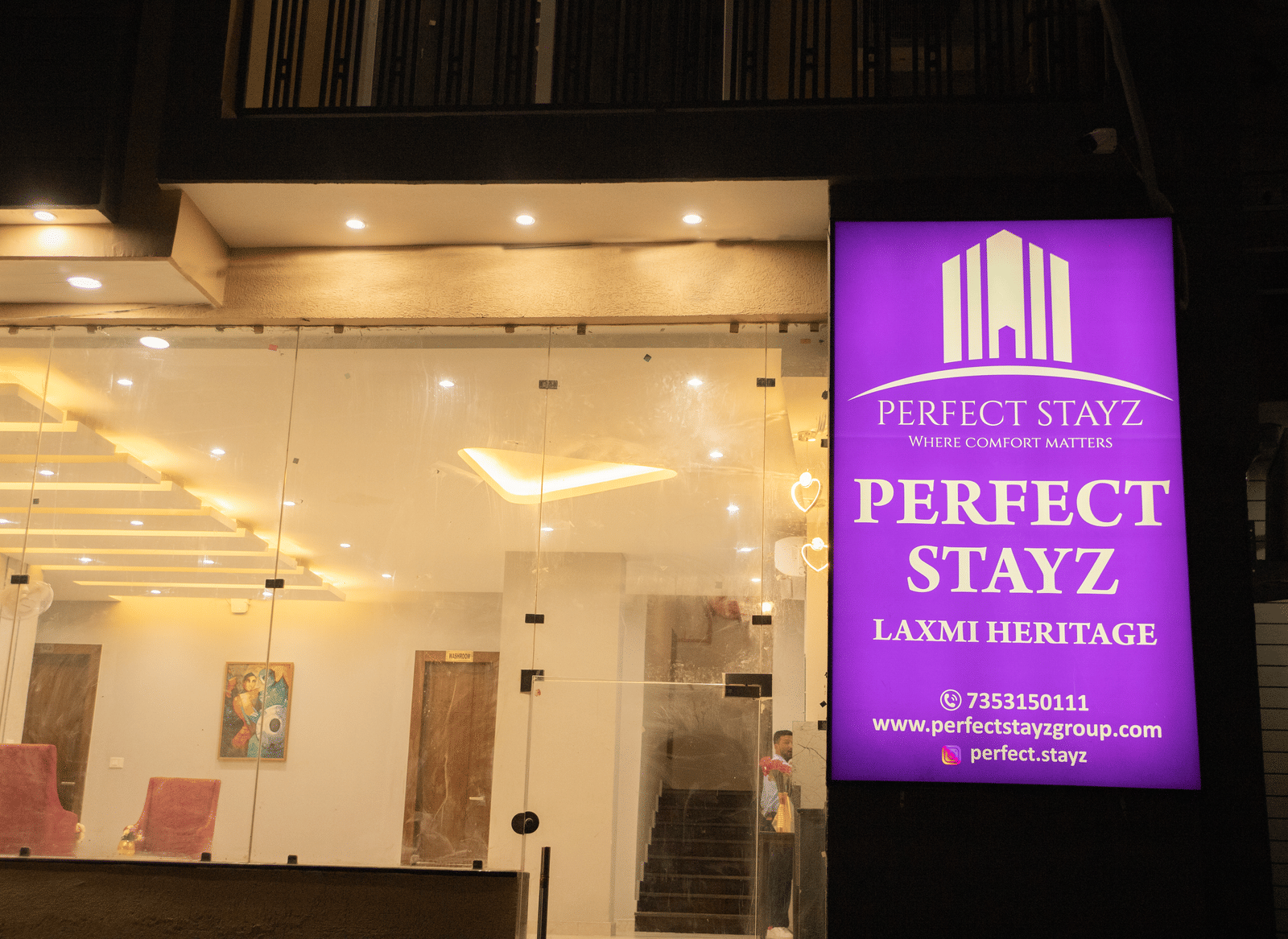 An exterior view of the Perfectstayz Premium Laxmi Heritage hotel.
