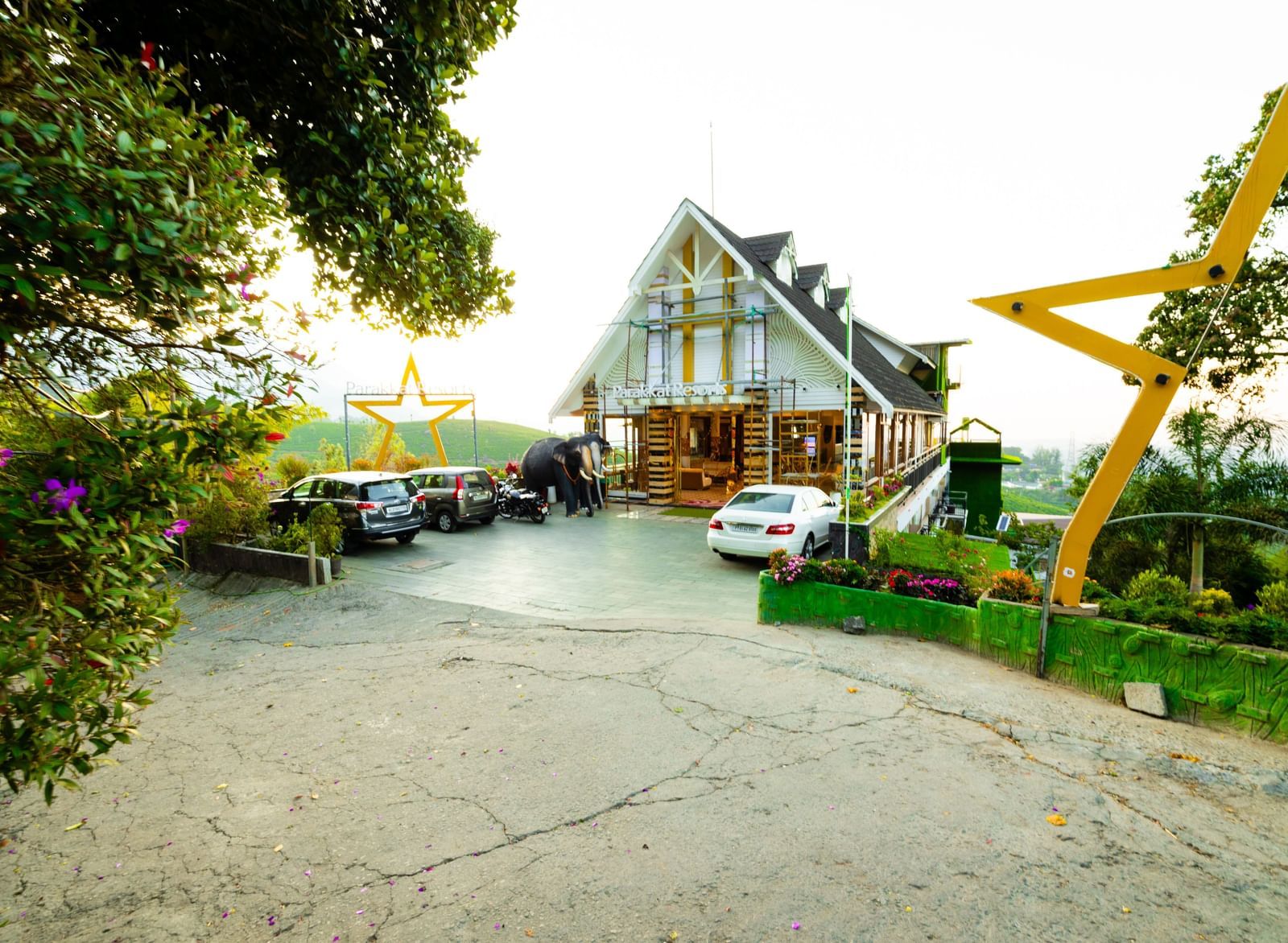 Facade of Parakkat Nature Hotel and Resorts, Munnar