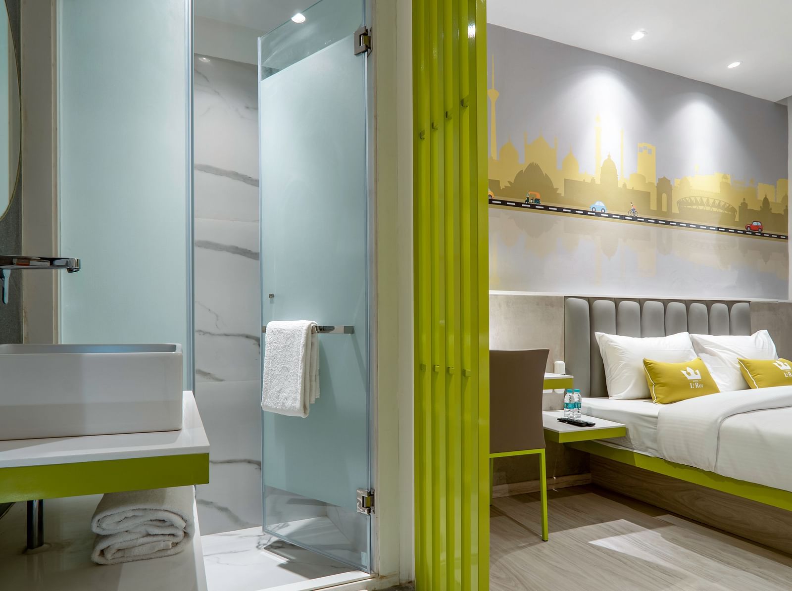 interiors of the bedroom - leroi express paharganj
