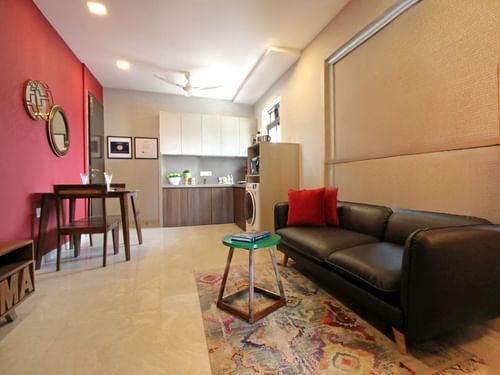 suites with a separate living room at theory9