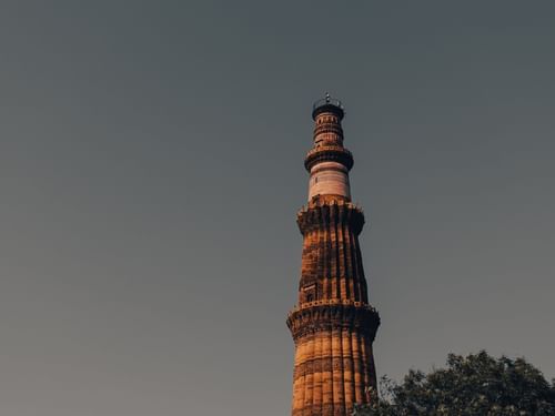 External view of Qutub Minar in Delhi