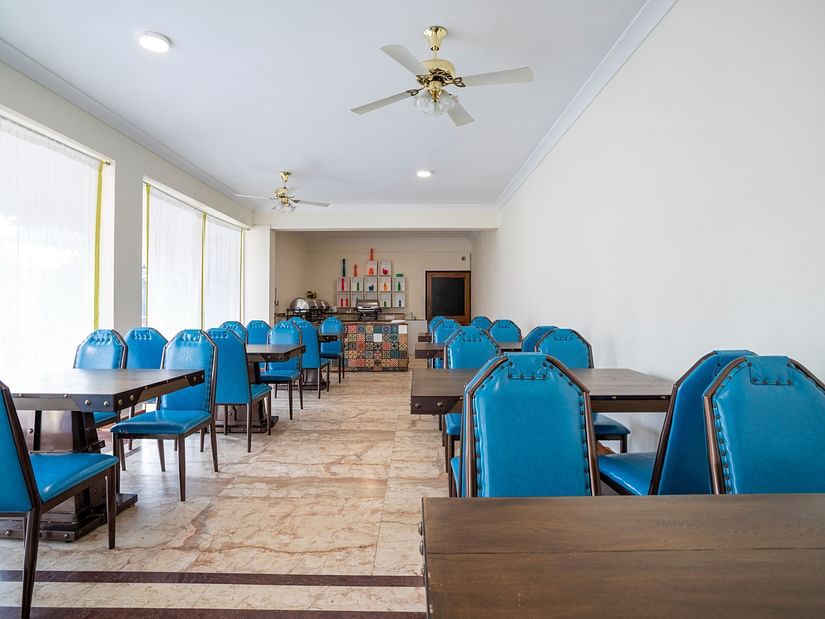The dining arrangement at Divo - Stone Wood Riverfront Resort, Siolim