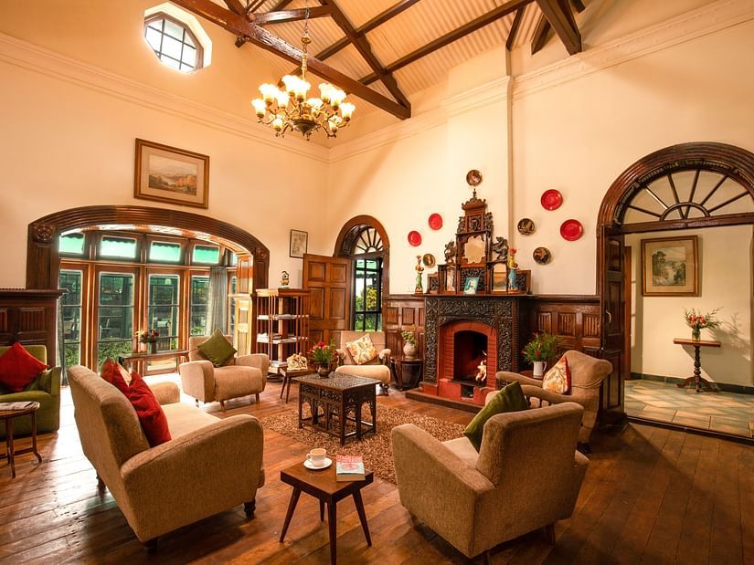 sitting area at our resort in ooty