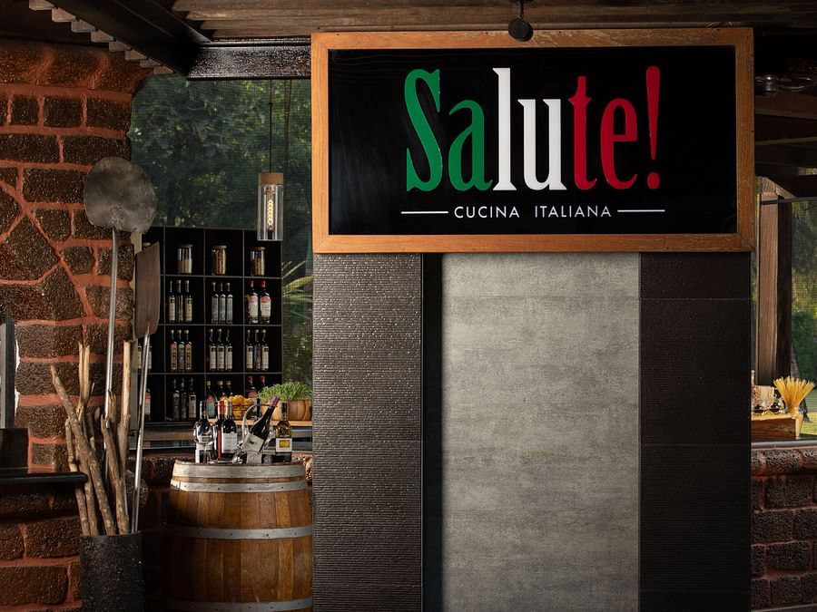 An image of the entrance to Salute 