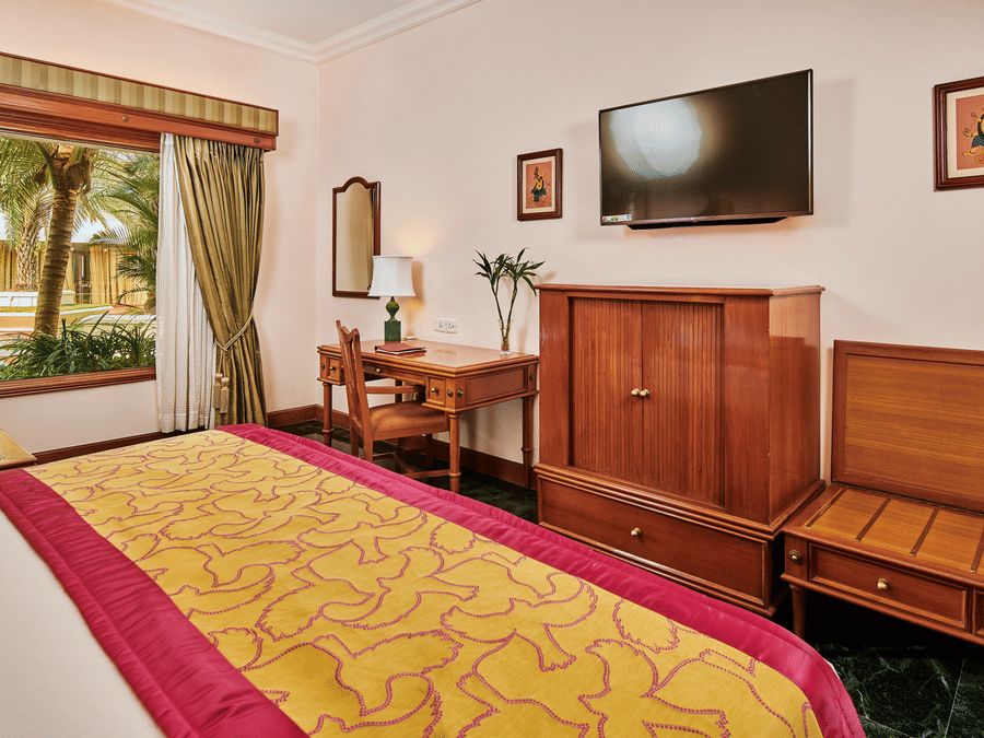 Comfortable guest room with modern interiors at The Ummed Ahmedabad