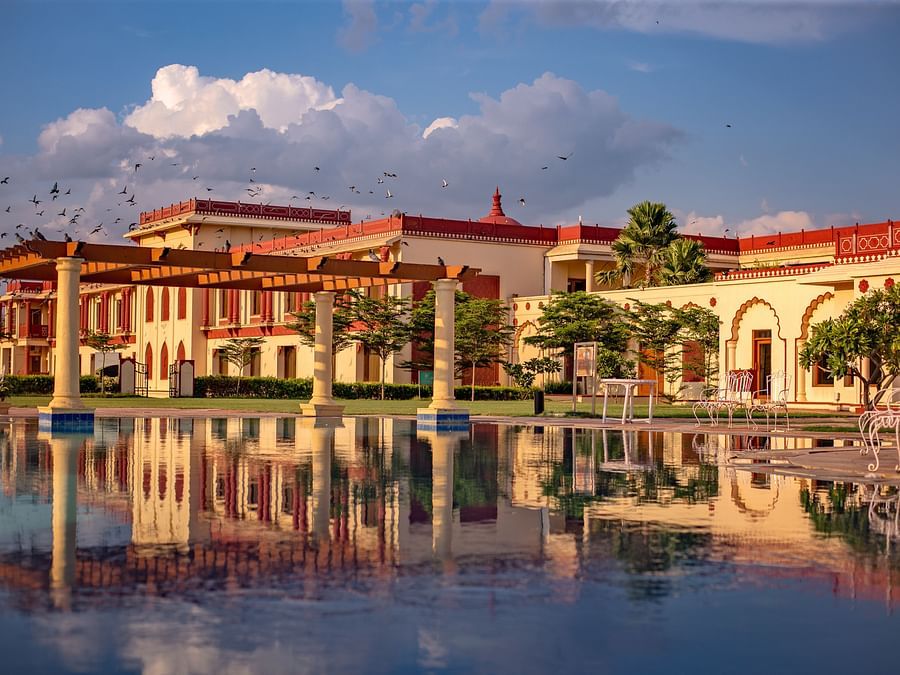 Ummed Hotels - The swimming pool and the facade of our hotel