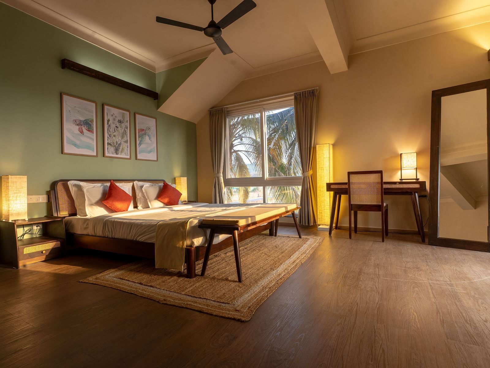 Luxury suite with furnishings, soft lighting, and a welcoming atmosphere at Kssemya.