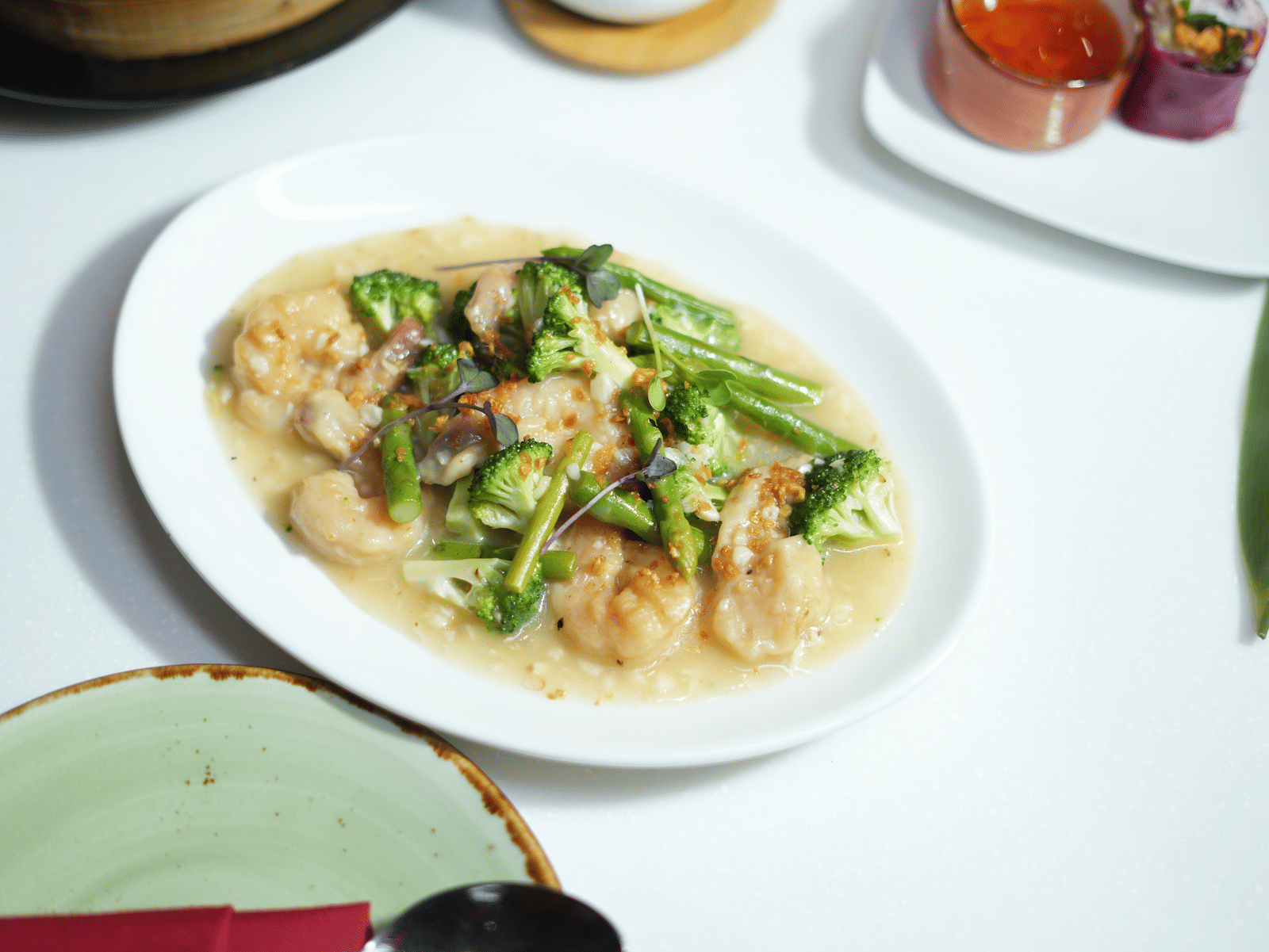 Stir fry Prawn with Asparagus in Butter Garlic