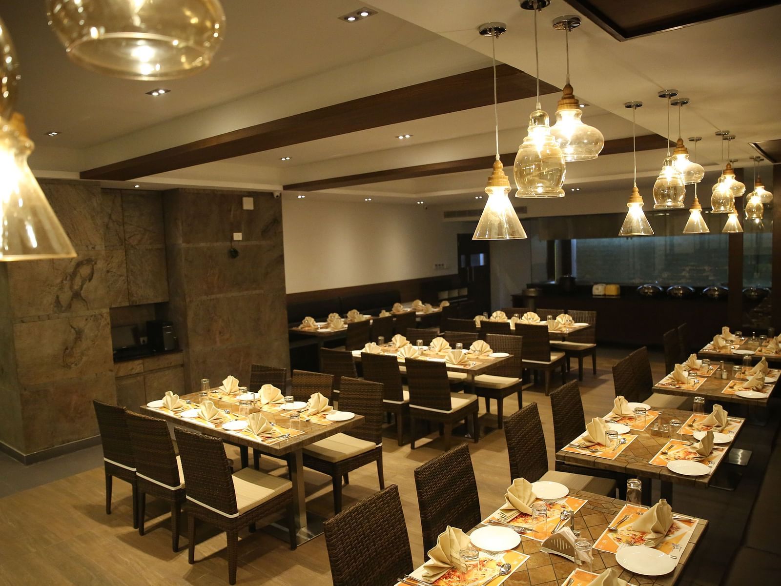 dining at a restaurant at Khanna Fiesta, Vellore