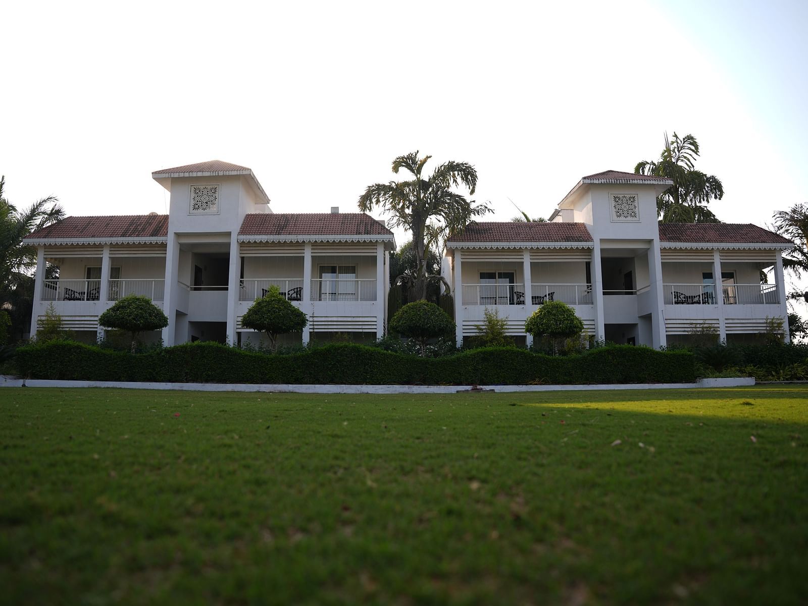 a view of Lords Hrim Akshara Resort Basar from the lawn area