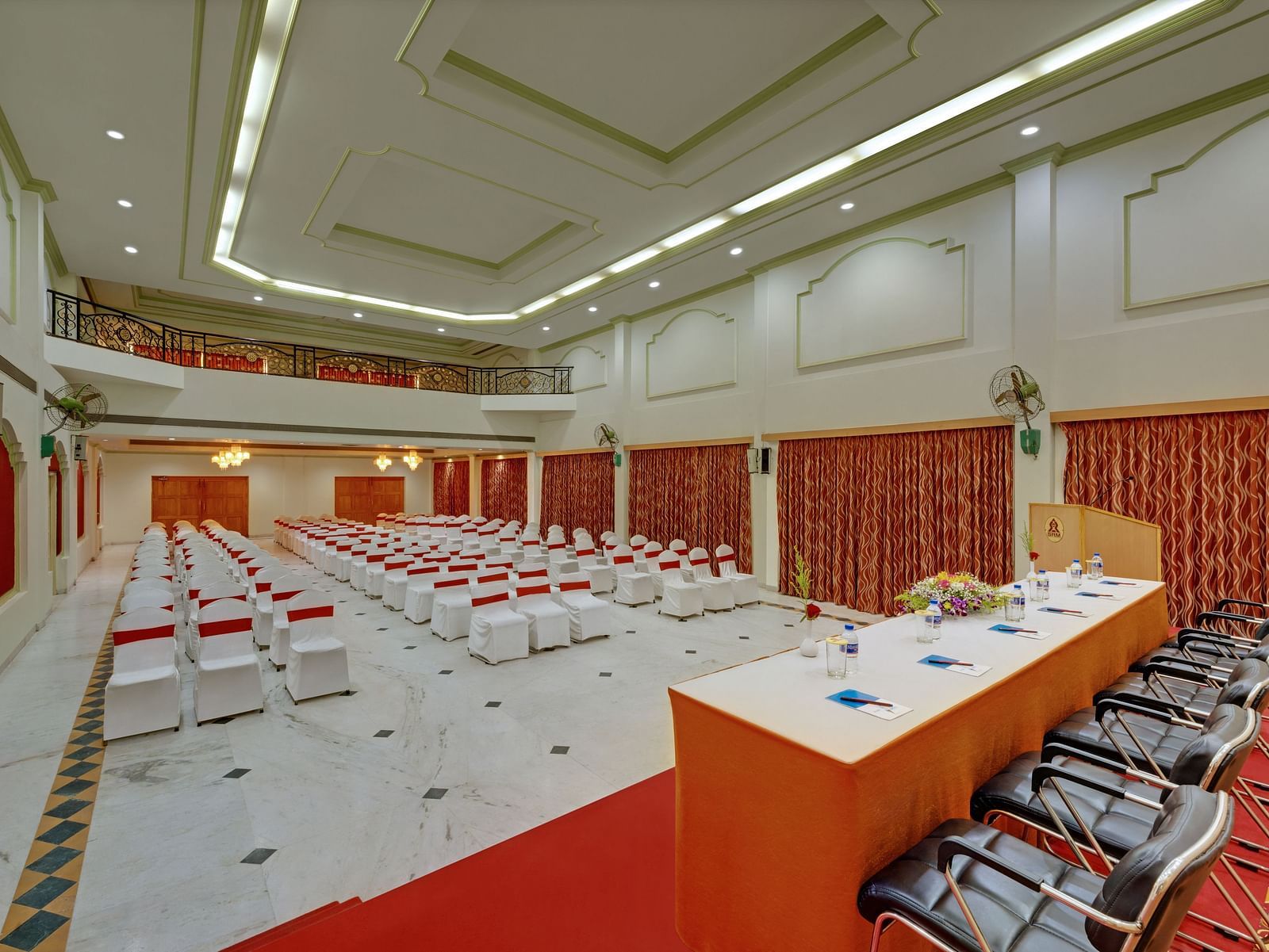 Side view of Banquet Hall in Tiruchirappalli at the SRM Hotel