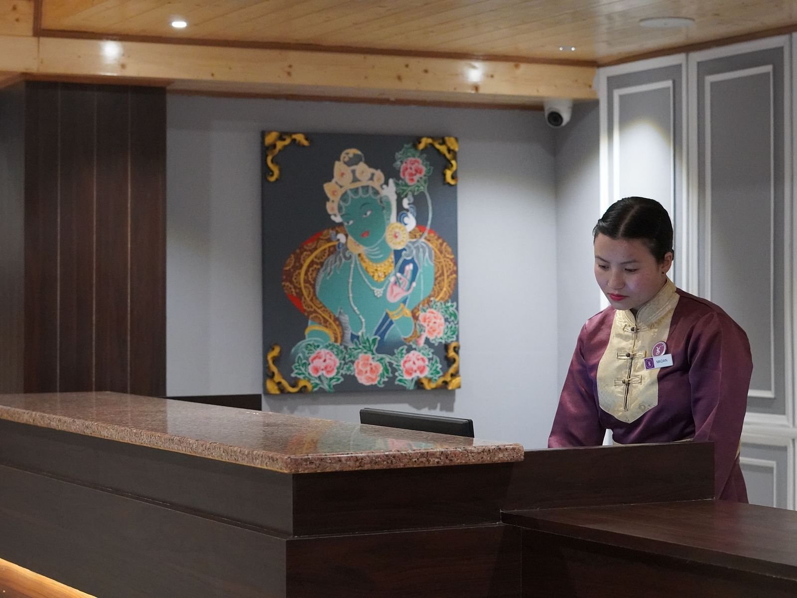 Reception area of Sumitel Pelling
