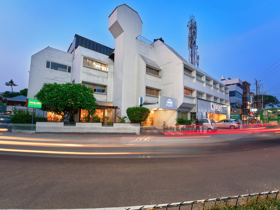 Facade of our hotel in Kochi