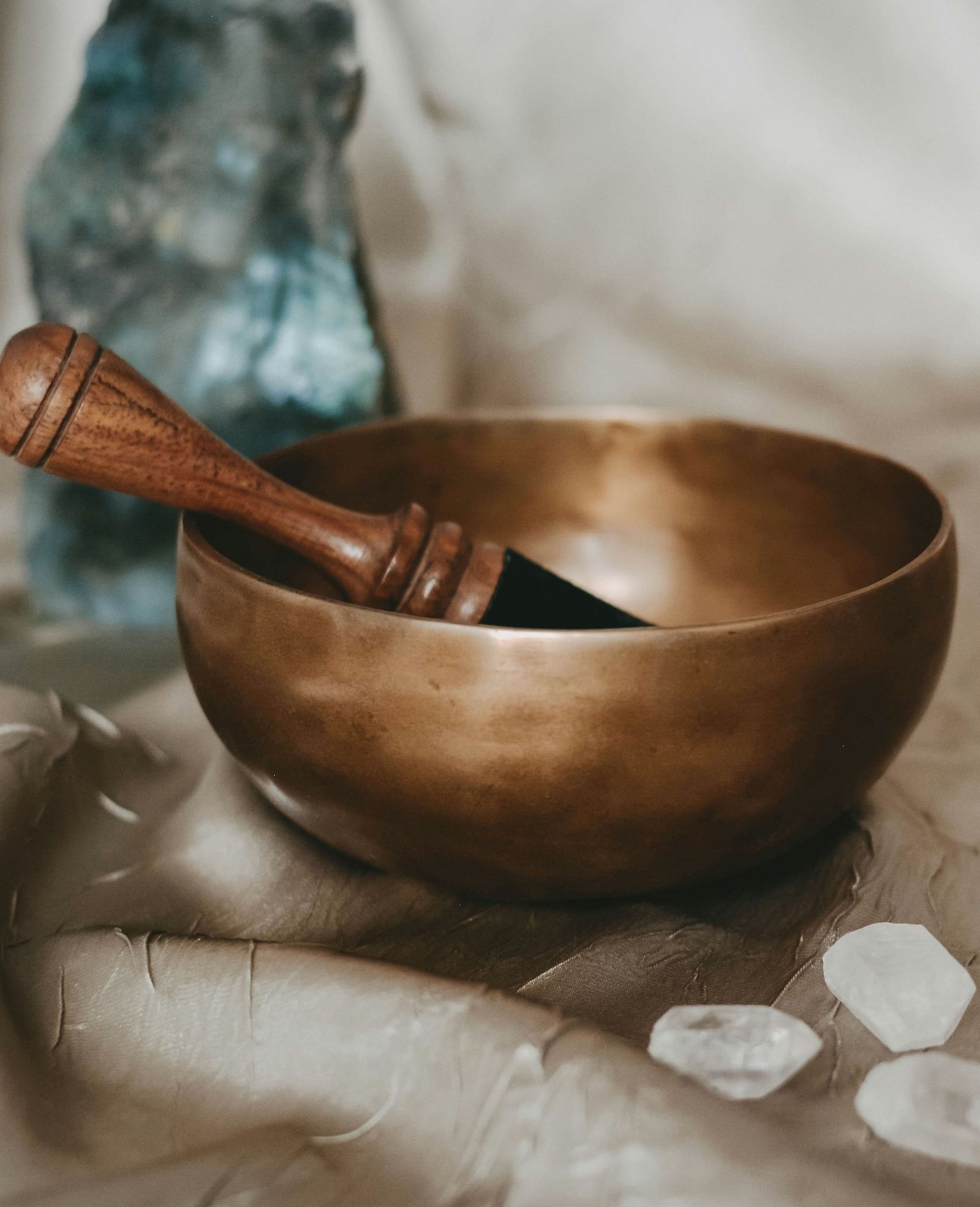 An image of a Tibetan bowl used for sound healing - Brewery Gluch Inn & Spa