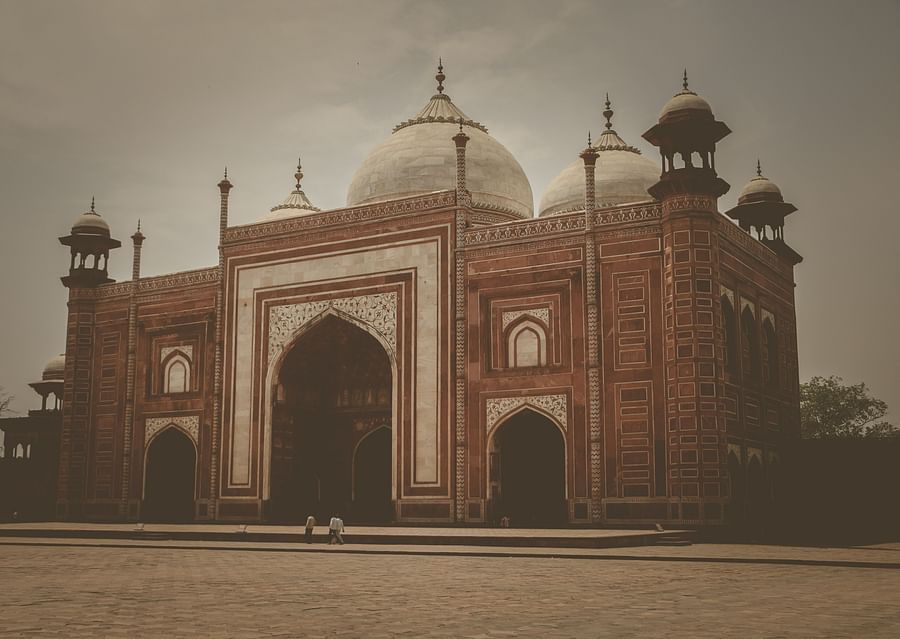 A historic mosque in Agra's Taj Mahal premises near Clarks Shiraz, Agra