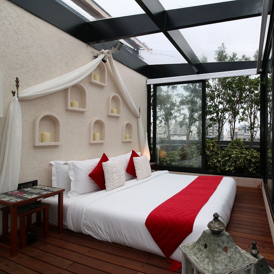 An image of a Night Under The Sky room at Theory9 Premium Service Apartments, Bandra.