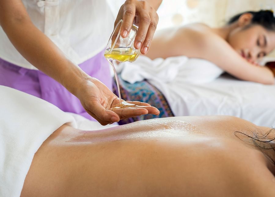 a woman getting a therapeutic massage