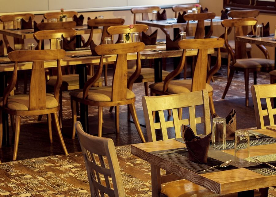 chairs at our multi-cuisine restaurant in surya city