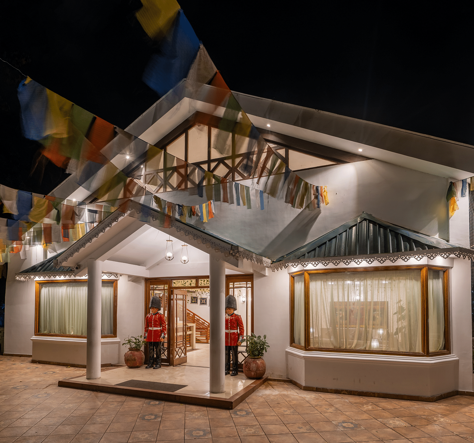 facade image of Summit Lillium Hotel & Spa, Kalimpong at night 