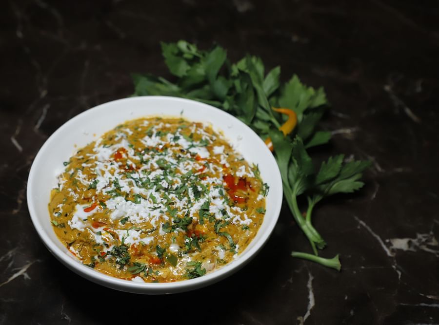 Udman By Ferns N Petals, Chattarpur - dal makhani plated on a restaurant table