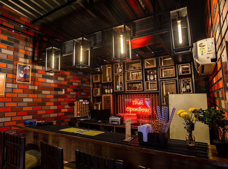 seating arrangements at the open box - The Wedlock Greens Hotel & Resort, Dhanbad