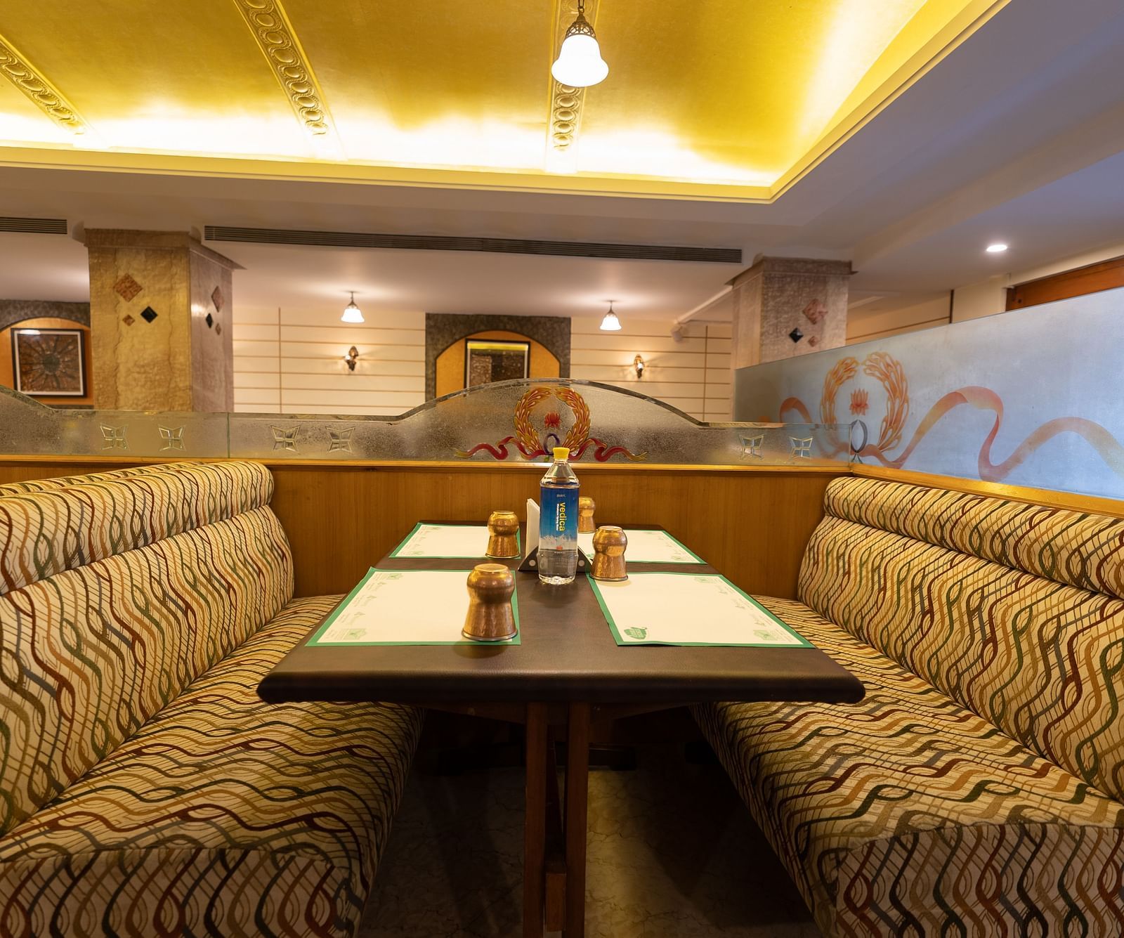 Seating arrangements inside the restaurant - Hotel Pai Comforts, JP Nagar