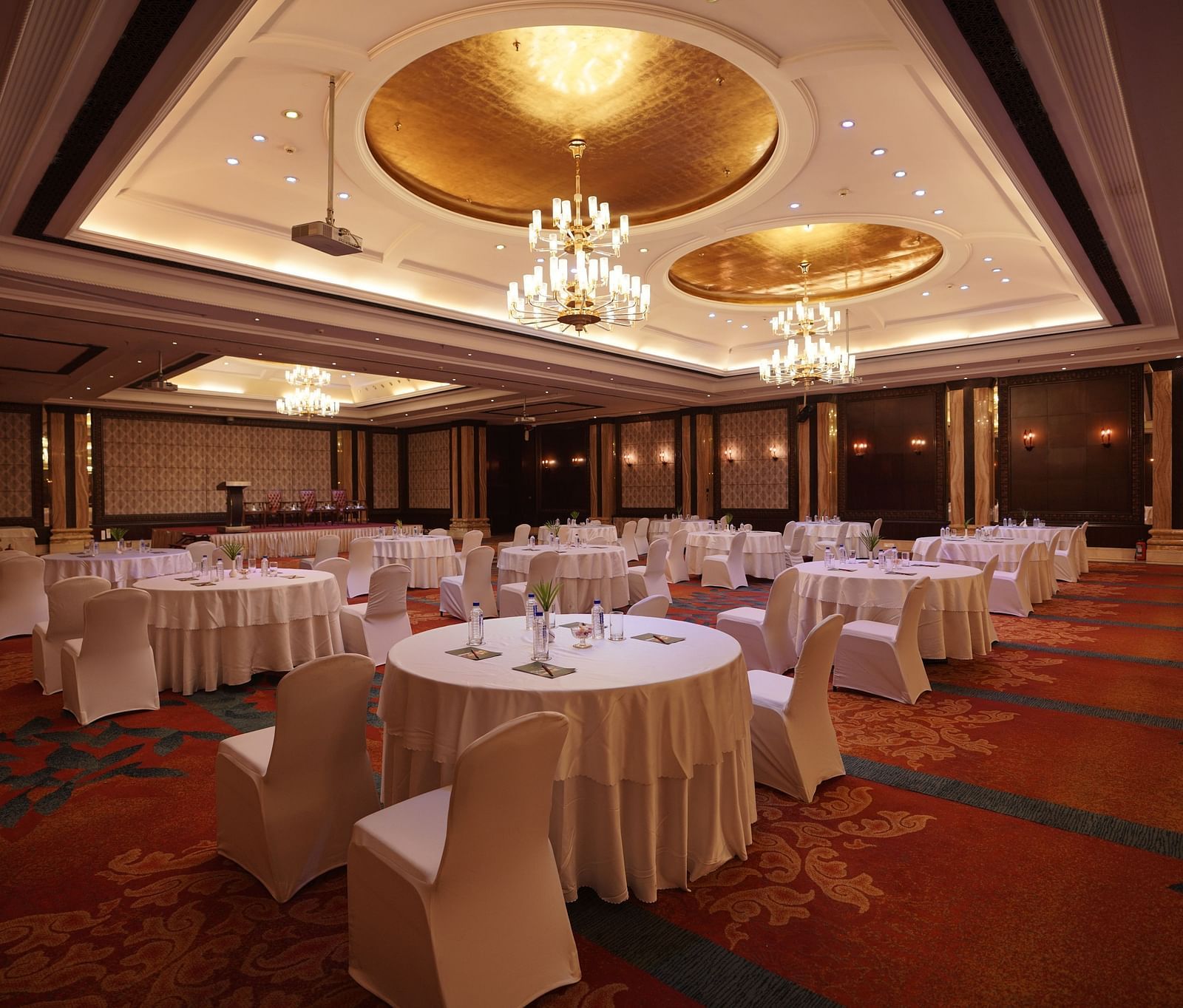 indoor seating space at one of the banquet halls - Mayfair Lagoon, Bhubaneswar 6