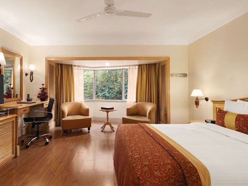 interior of one of the rooms at at Ramada Plaza Palm Grove