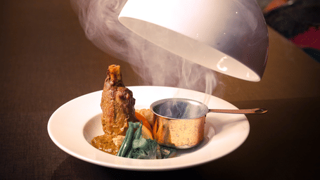 Food plated to be served at Grand Chennai By GRT Hotels.