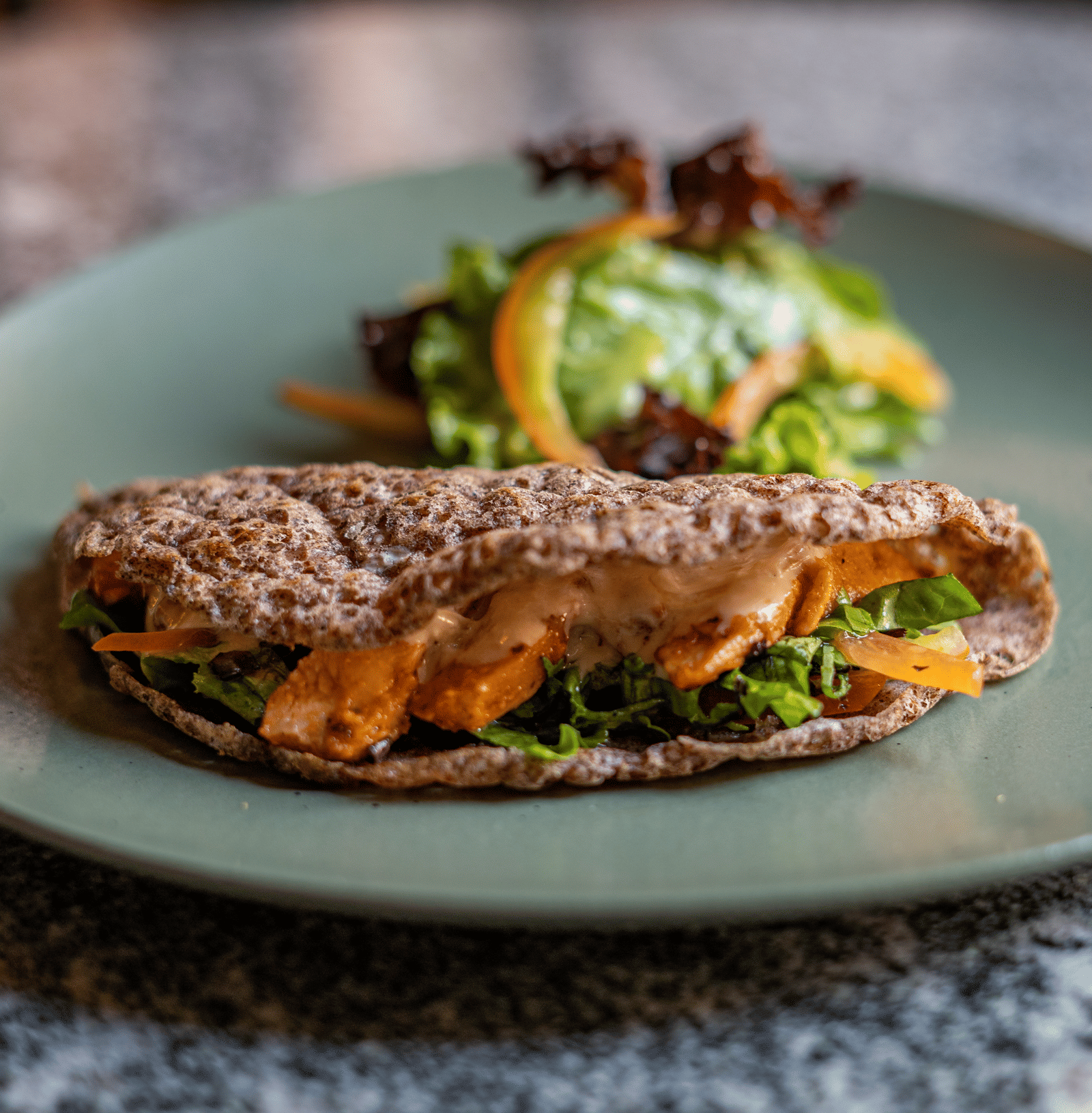 Chatamari with Garden Salad