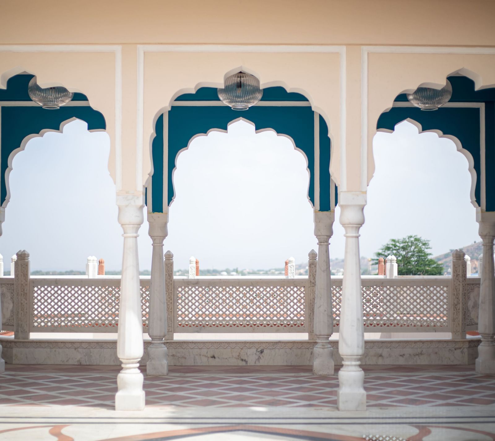 A terrace view of Shahpura Haveli