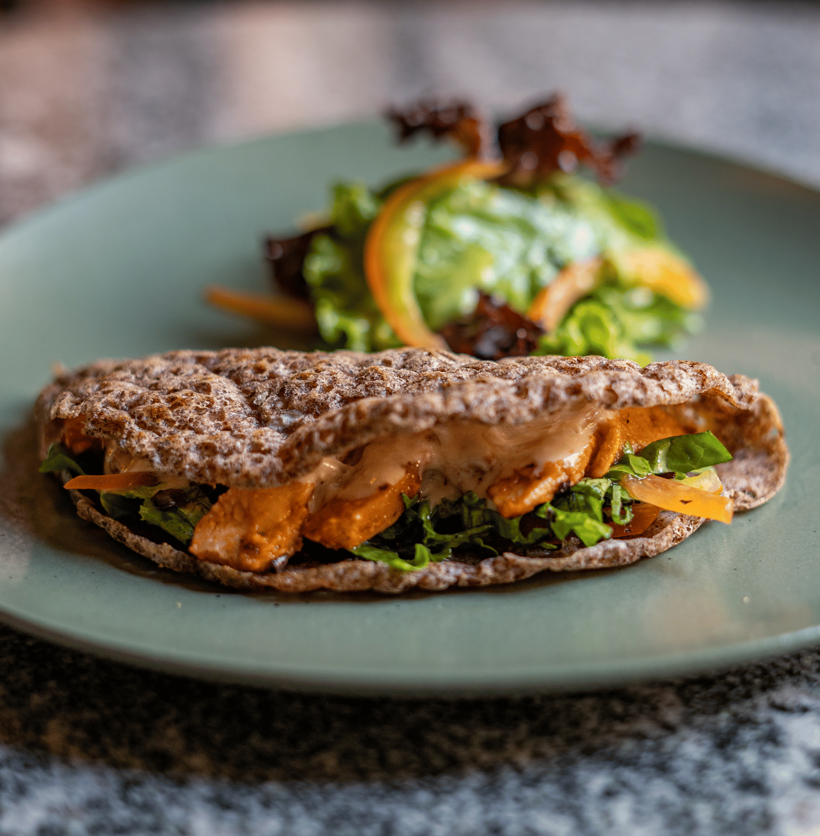 Chatamari with Garden Salad