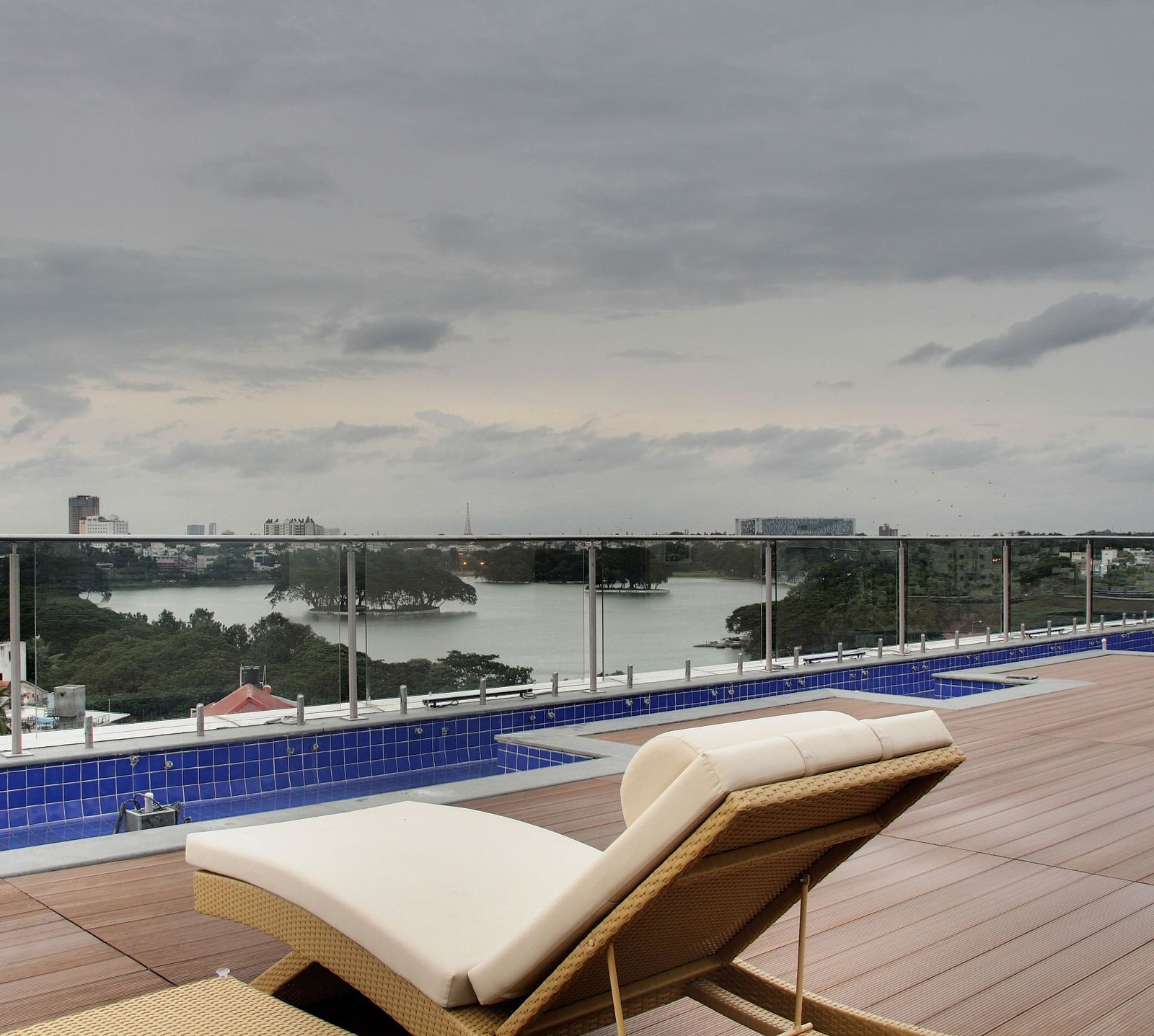 Pool View of Ulsoor Lake from Radisson Bengaluru City Center