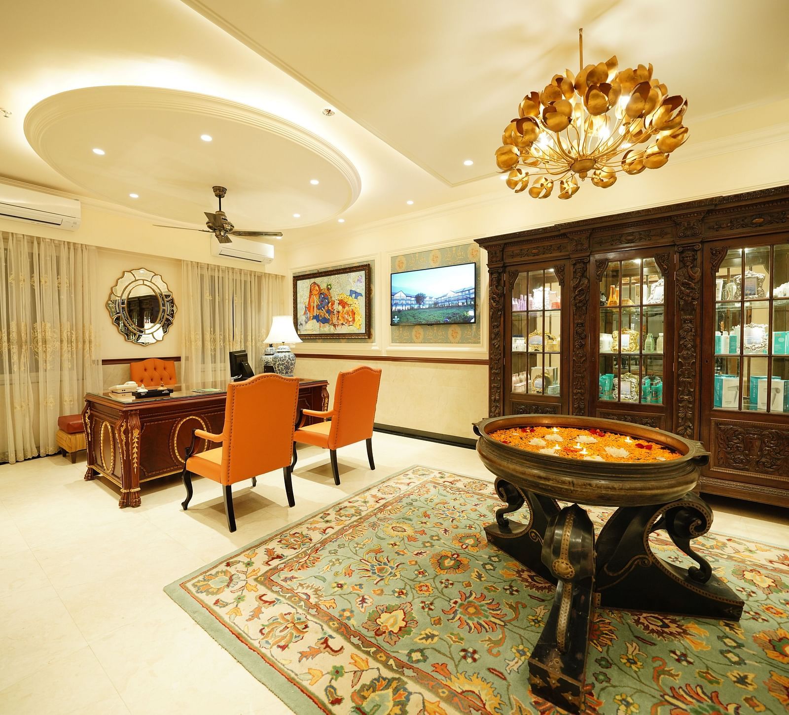 the outside waiting area of the spa - Mayfair Tea Resort, Siliguri