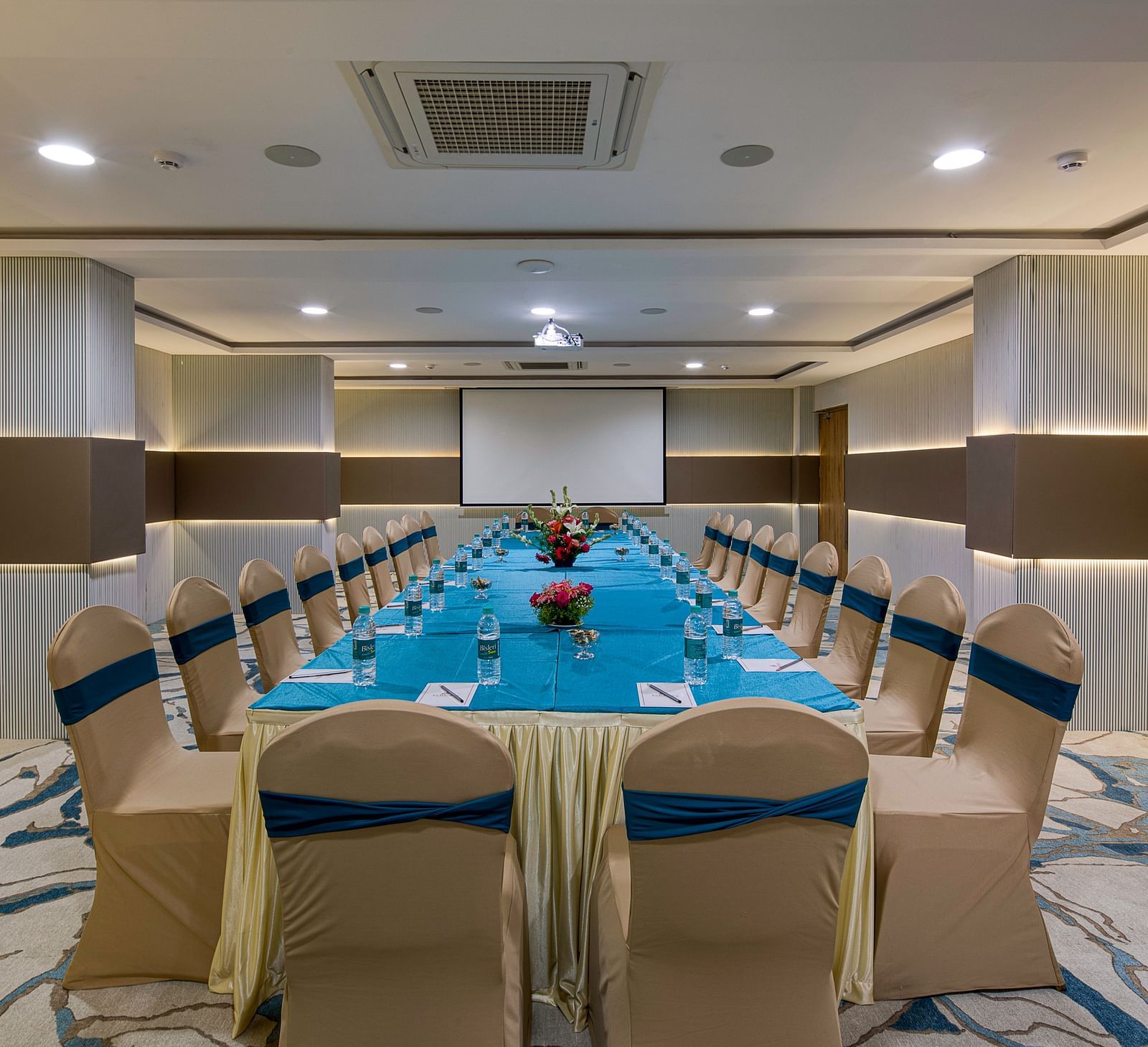 U-shaped seating at the board room at Le Foliage by TGI, Bangalore