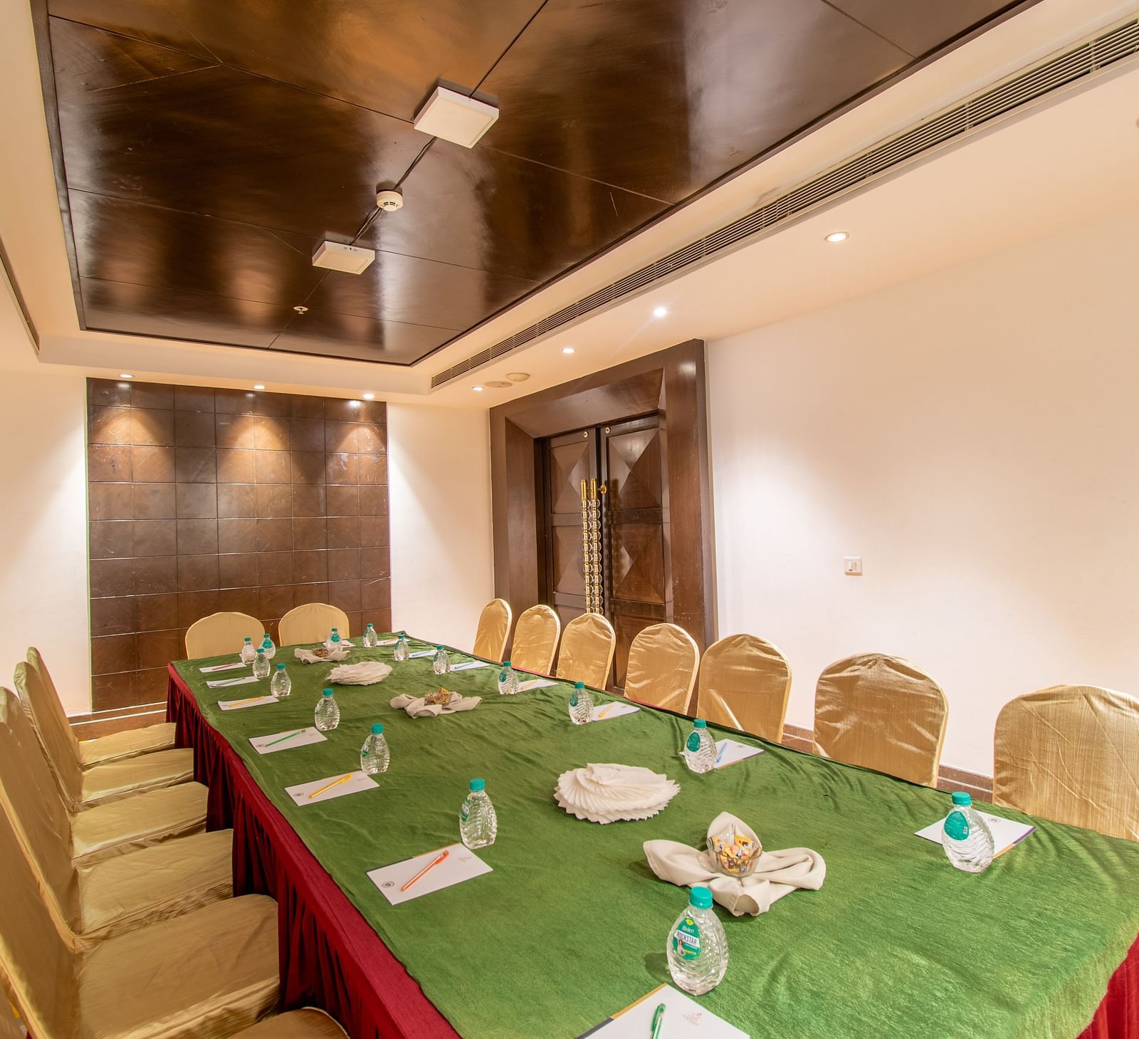 Neatly arranged conference table ready for a small group business meeting- TGI Grand Fortuna, Krishnagiri Main Road, Hosur