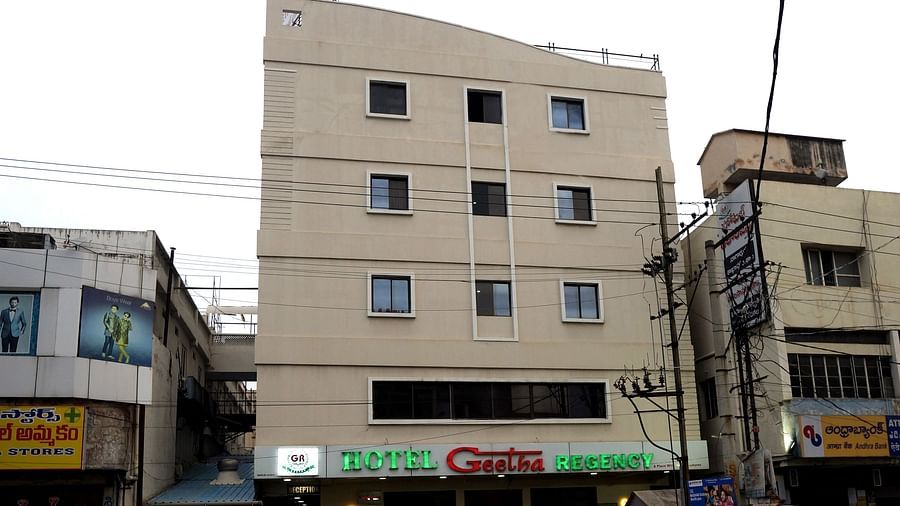 Facade at Hotel Geetha Regency in Guntur