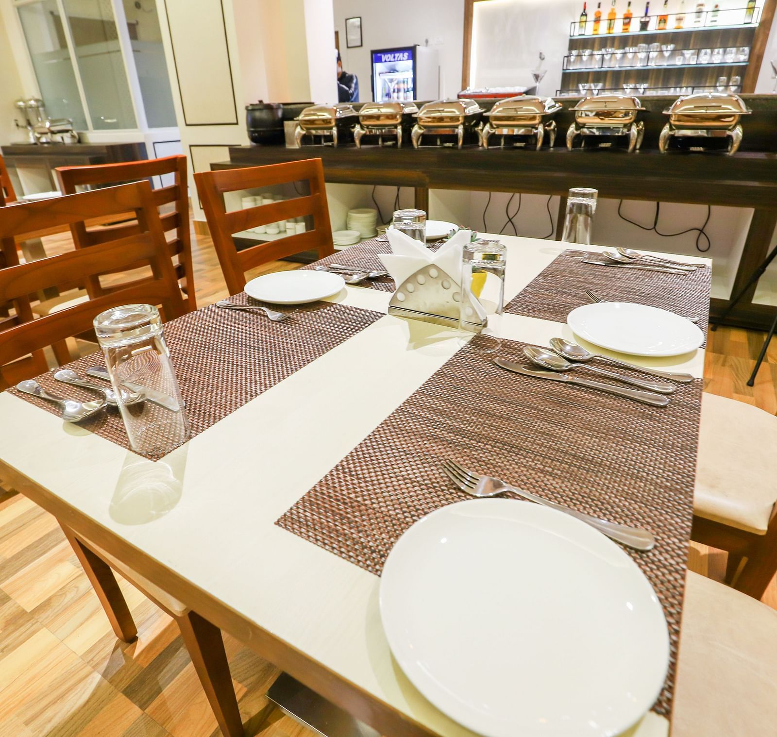 dining setting at a restaurant at Banari Regency by Summit, Namchi