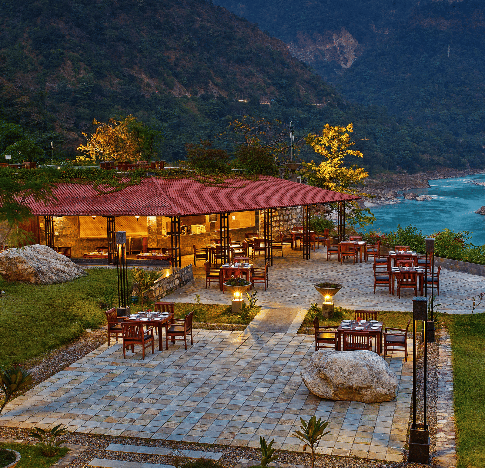 aerial view of hotel facade  - Aloha On The Ganges, Rishikesh