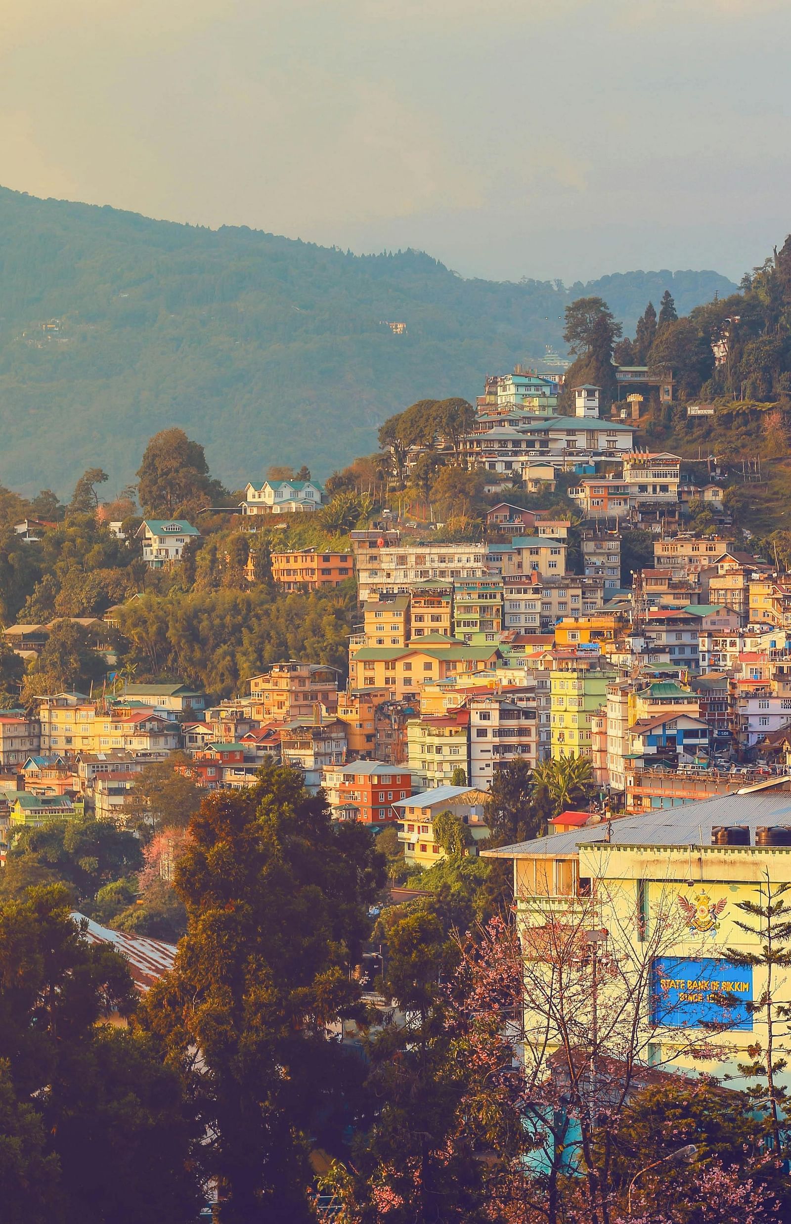 A panoramic bird eye view of Gangtok 2