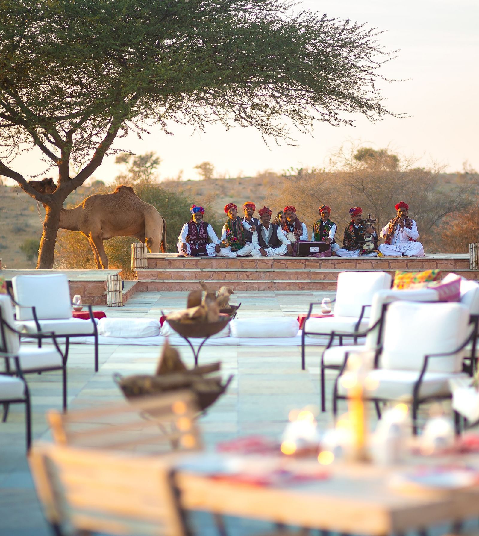 Outdoor dining arrangement at Manvar Resort and Desert Camp - 4