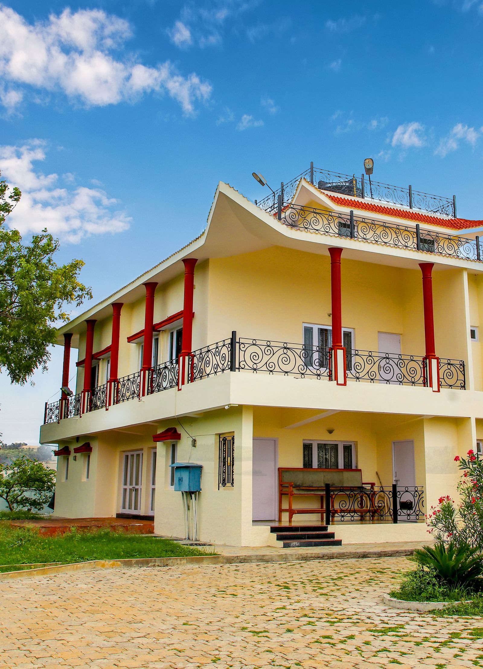 A facade image of Vasundhara Villa - Ramoji Film City Hotels in Hyderabad 