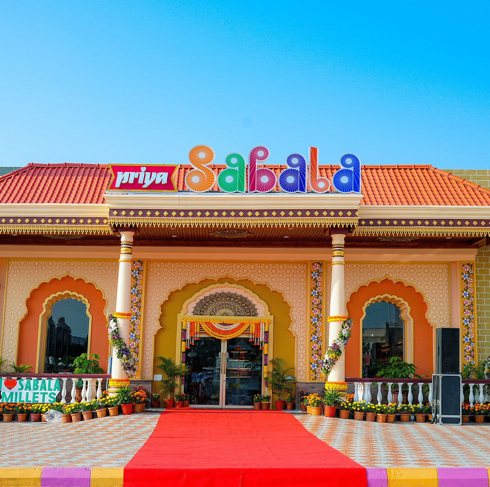 Entrance of Sabala, a millet-based restaurant offering nutritious and flavourful meals