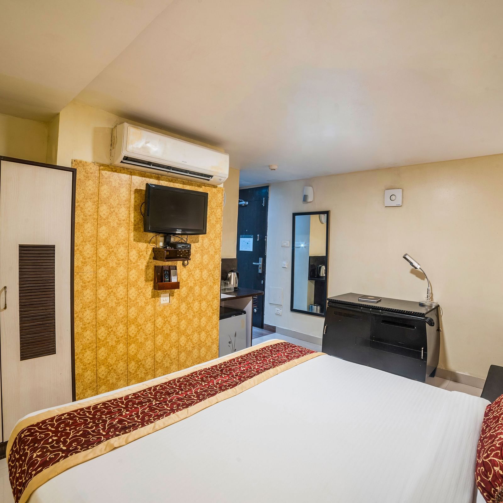 View from the bed of Economy Room at Hotel Ashok Nagpur