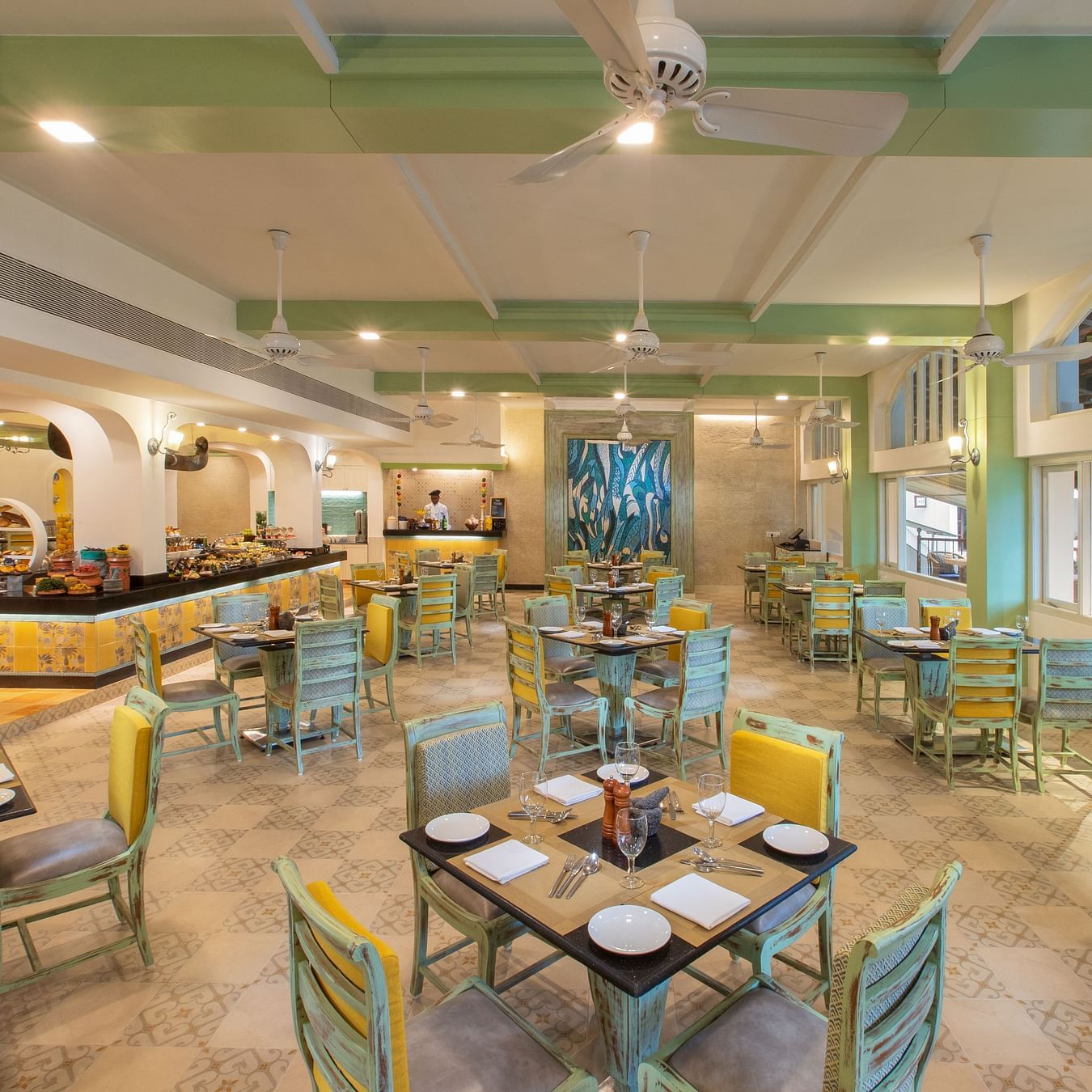 interior - chutney restaurant in south goa at heritage village resort and spa
