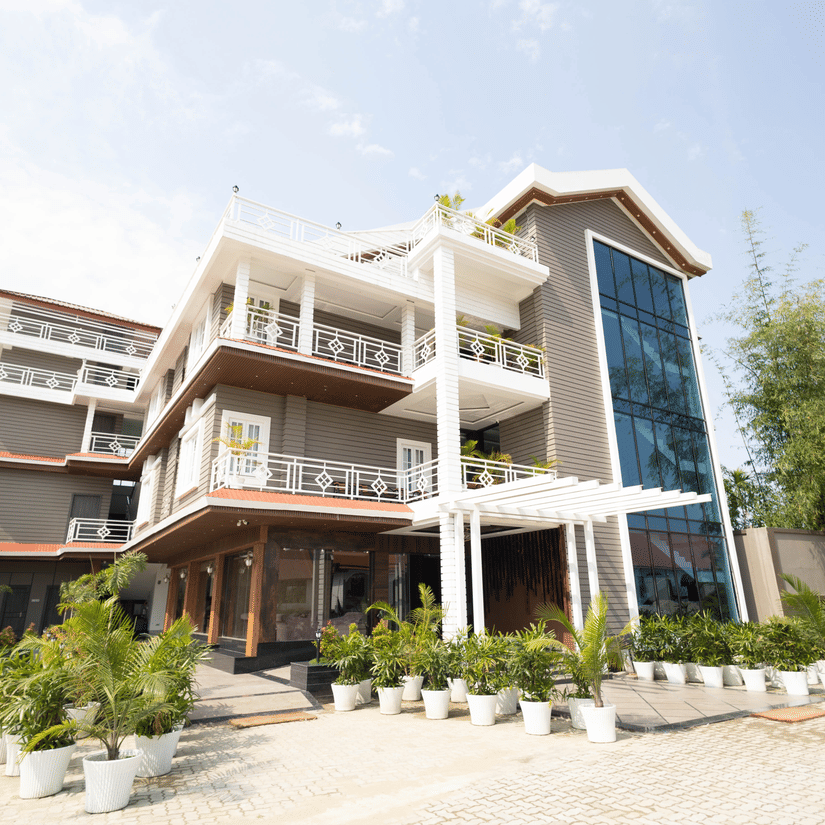 Facade of HM Hotel & Resort, Dibrugarh.
