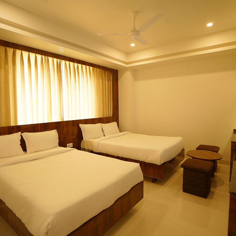 two double beds insdie AC standard family room - Springs Hotel Tirupati