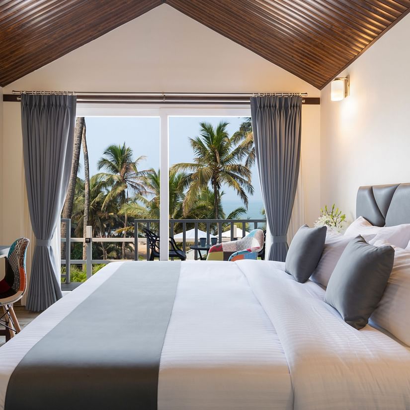 Ocean Front Cottages in Vagator in north goa 