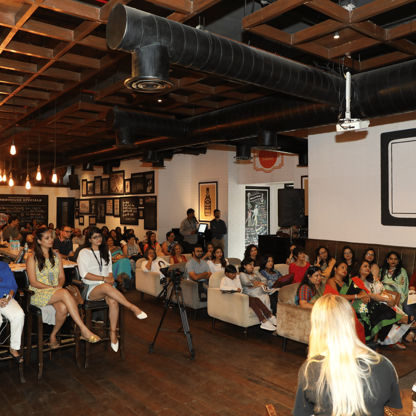 the audience in The Whitefield Arms during an event